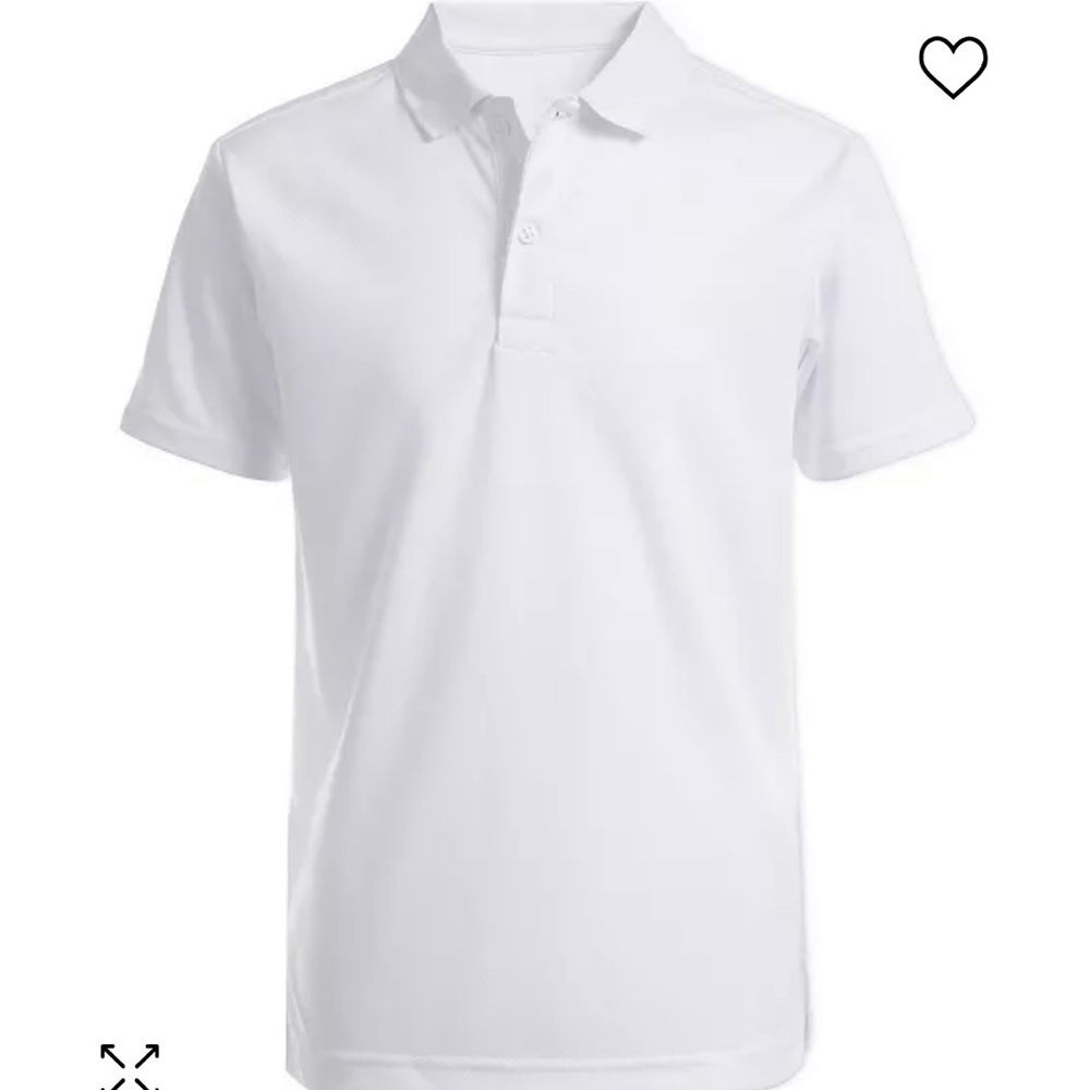 NWT Nautica Big Boys Uniform Short Sleeve Performance Polo.